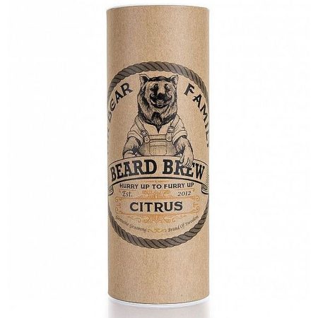 Mr-Bear-Family óleo para barba natural biológico beard brew citrus caixa