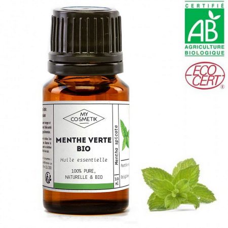 óleo essencial de Hortelã verde spearmint menta biológico e quimiotipado MYCOSMETIK