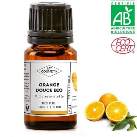 óleo essencial de laranja doce biológico e quimiotipado MYCOSMETIK