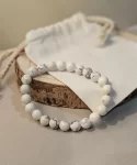 Pulseira de energia Jaspe Branco natural e autêntica