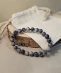 Pulseira de energia Sodalite natural e autêntica